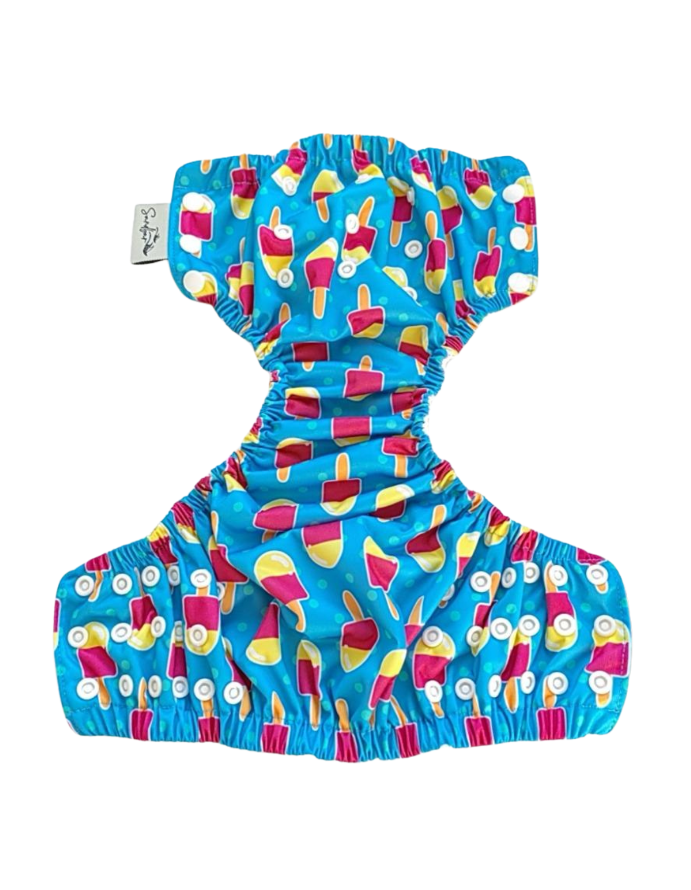 Ice Lolly Reusable Swim Diaper, additional view. Reusable swim diaper.