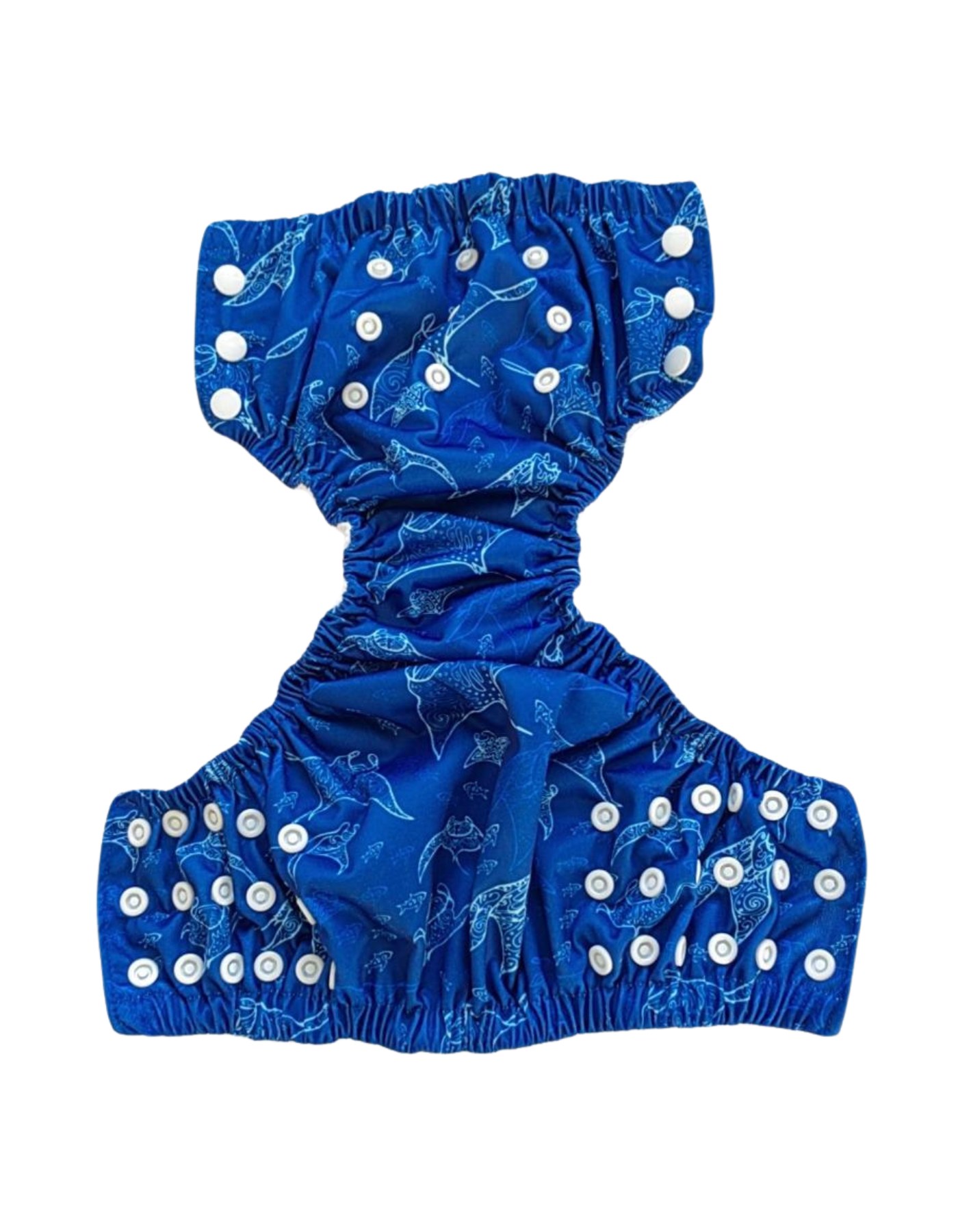 Ocean Manta Reusable Swim Diaper, additional view. Reusable swim diaper.