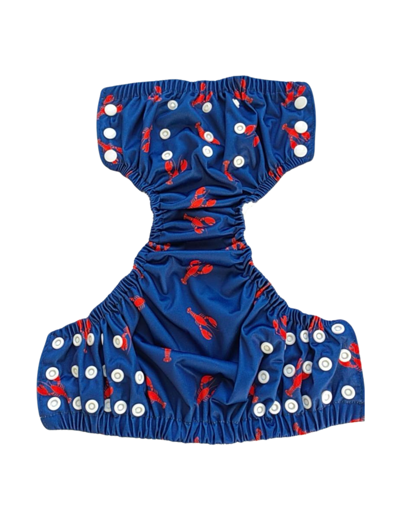 Red Lobster Reusable Swim Diaper, additional view. Reusable swim diaper.