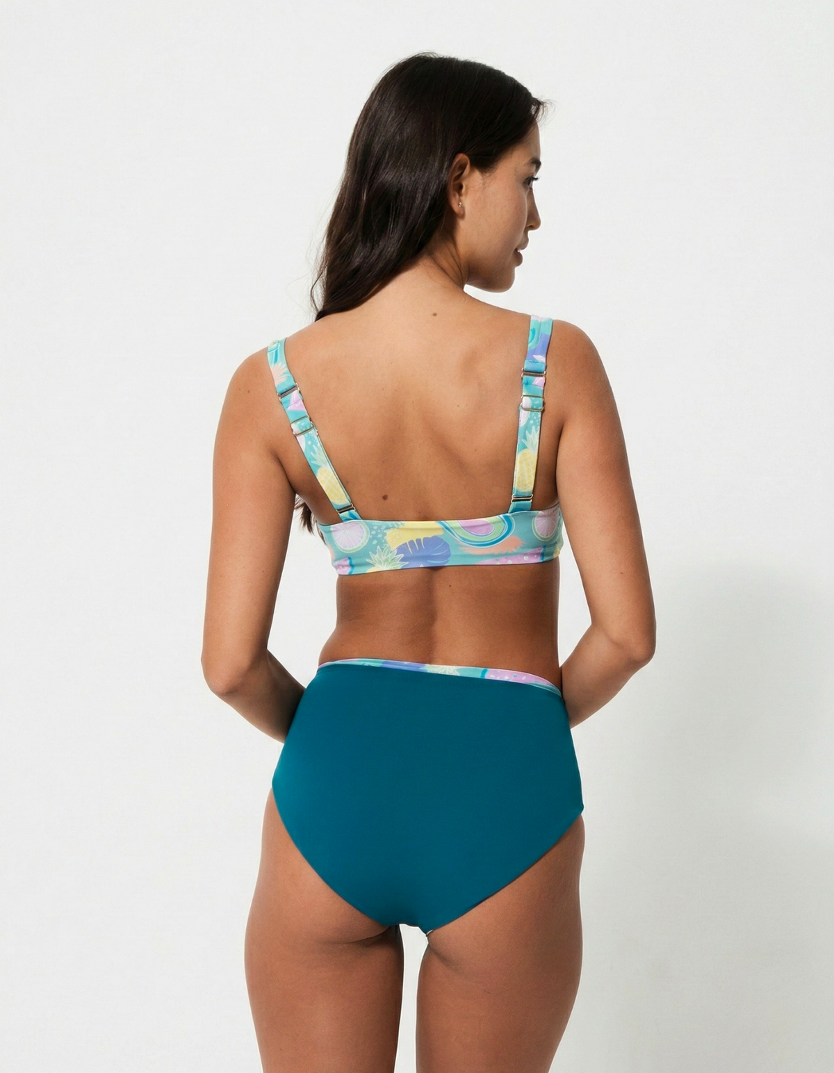 Tropicana Tank Bikini Top, print detail.
