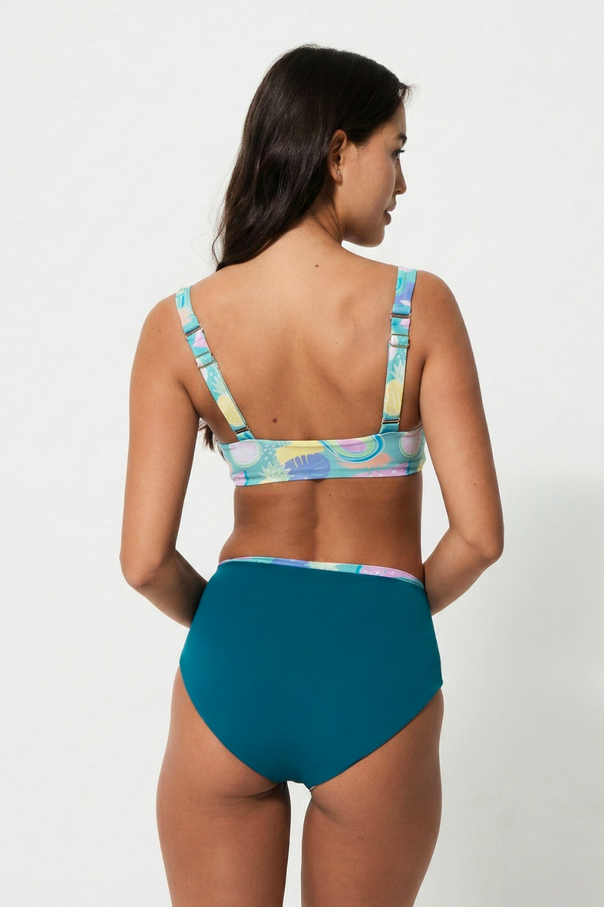 Tropicana Tank Bikini Top, print detail.