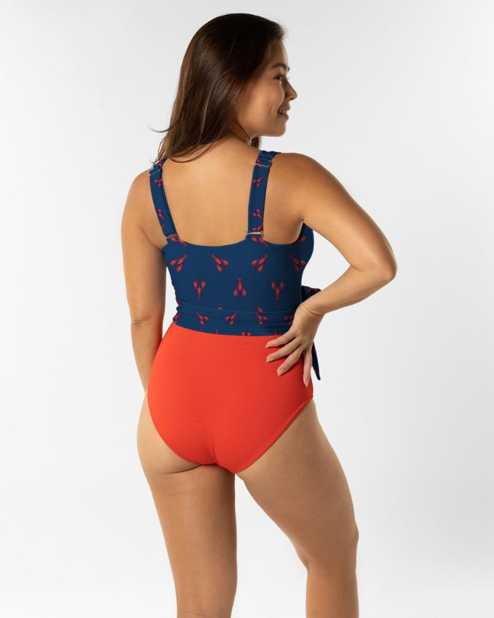 Womens_one_piece_lobster_wrap_swim_suit_back_full_coverage_breastfeeding_sash_tie