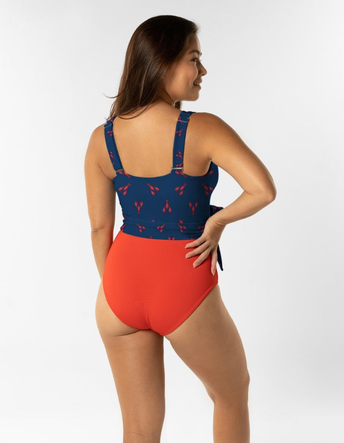 Womens_one_piece_lobster_wrap_swim_suit_back_full_coverage_breastfeeding_sash_tie