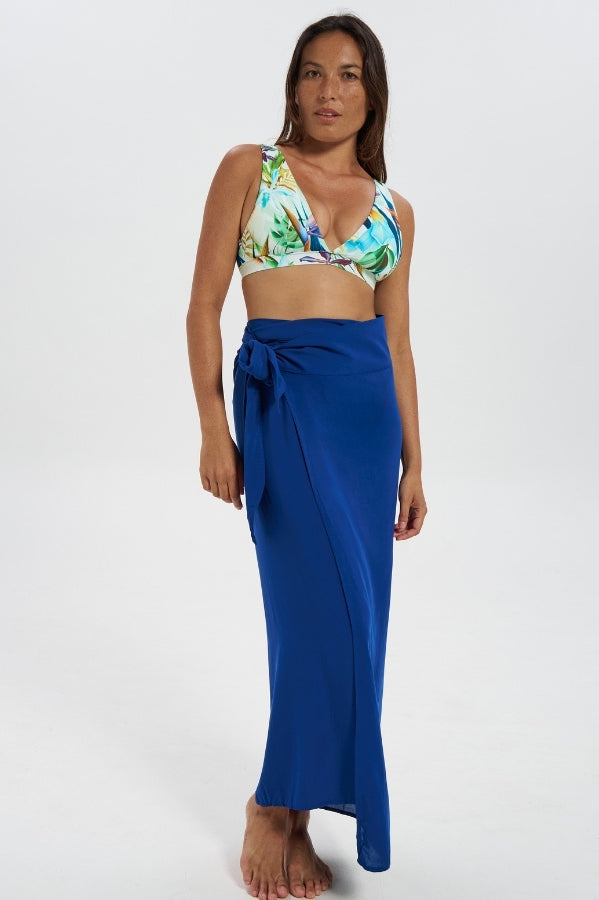 Dune – Bird of Paradise Womens Plunge Bikini Top, additional view. Sustainable womens swimwear.