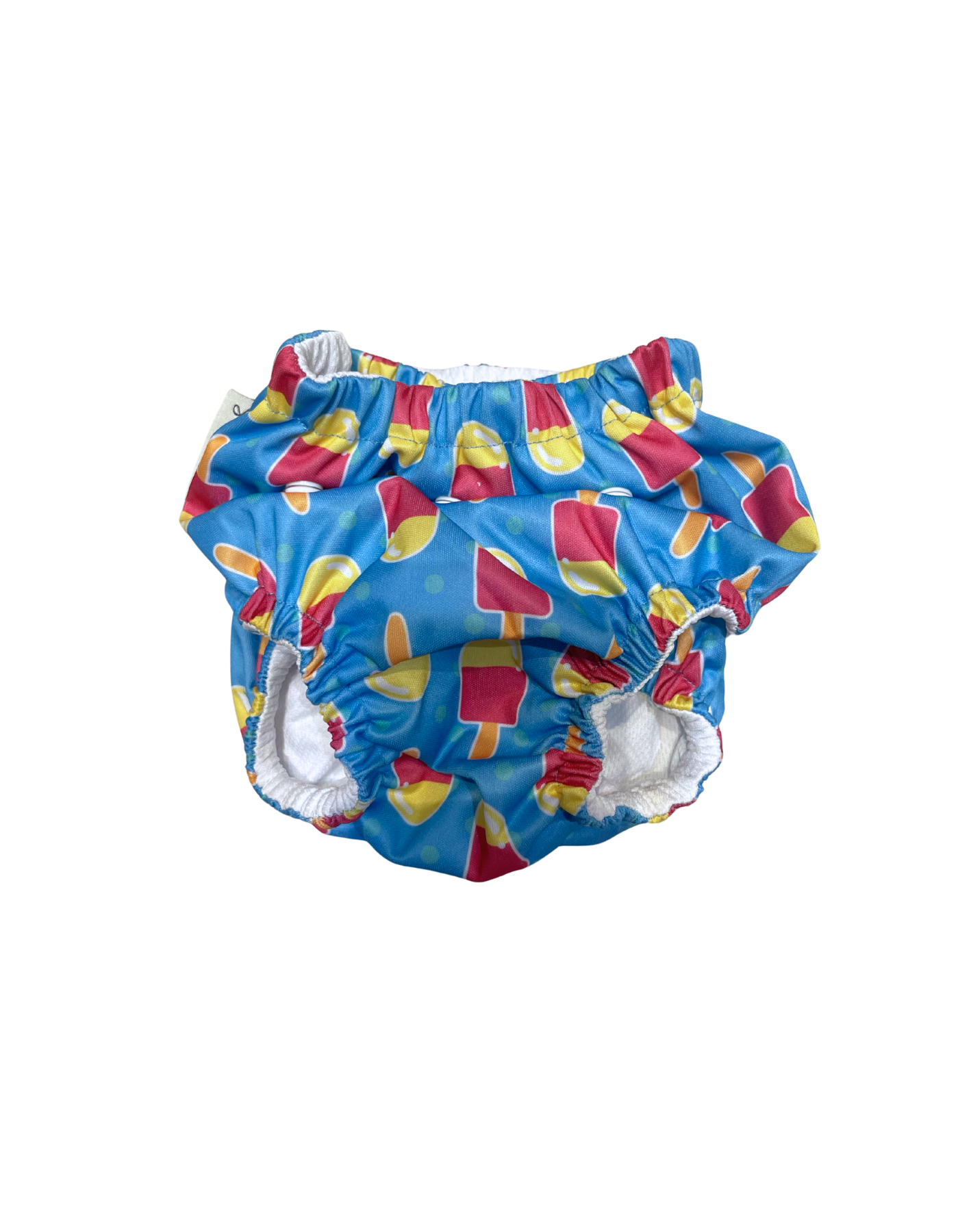 Ice Lolly Reusable Swim Diaper, lifestyle shot. Reusable swim diaper.