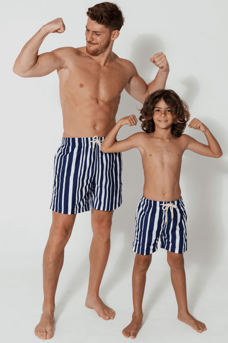 Sandbar_father_and_son_swim_shorts_blue_white_stripes