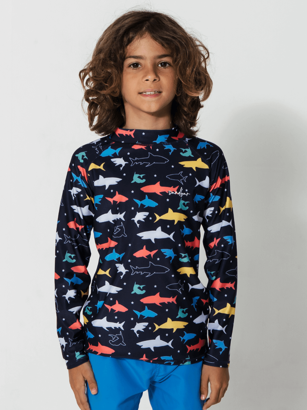 Sandbar_swimwear_rash_guard_coloured_shark