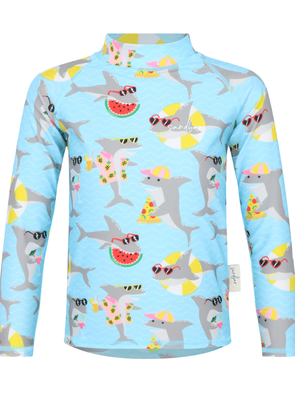 Sandbar_swimwear_Watermelon_shark_rash_guard