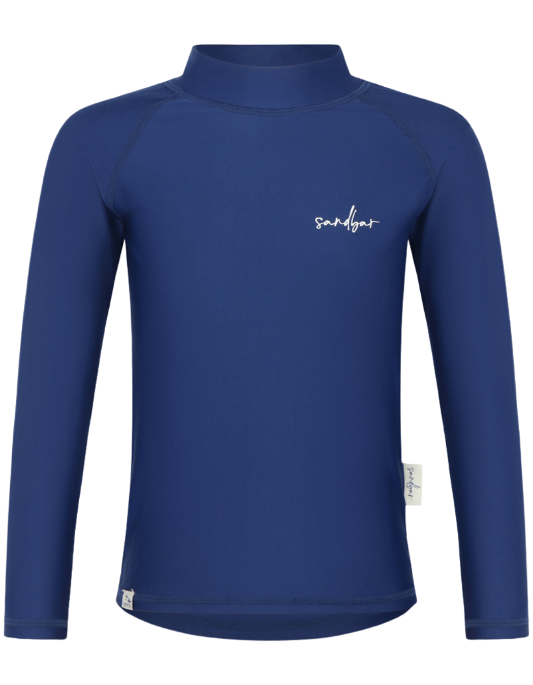 Deep Ocean Blue Rash Guard, print detail. Kids UPF50 rash guard.