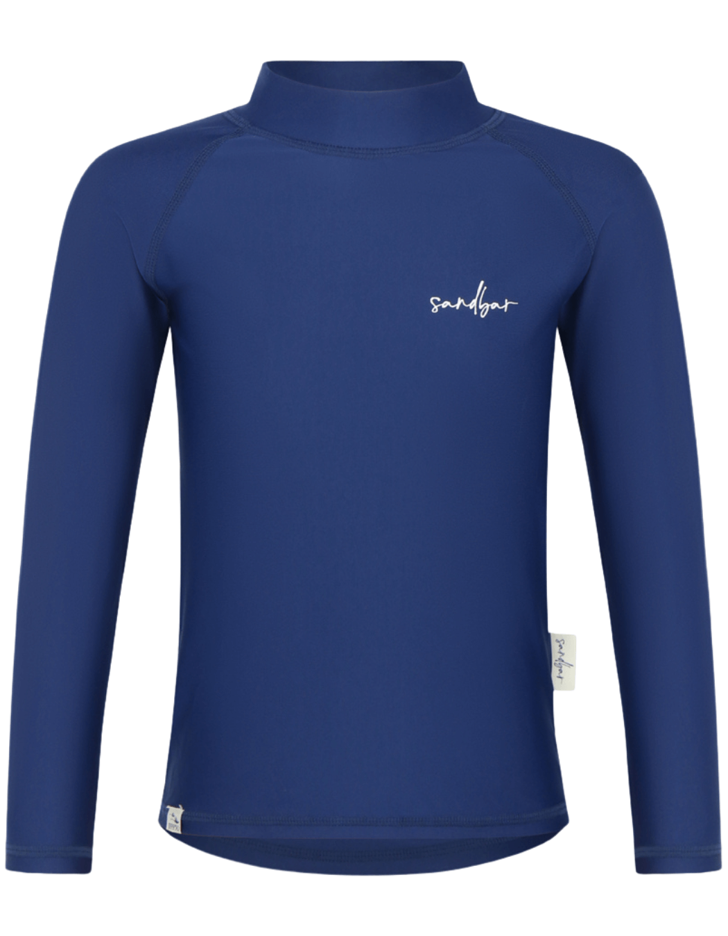 Deep Ocean Blue Rash Guard, print detail. Kids UPF50 rash guard.