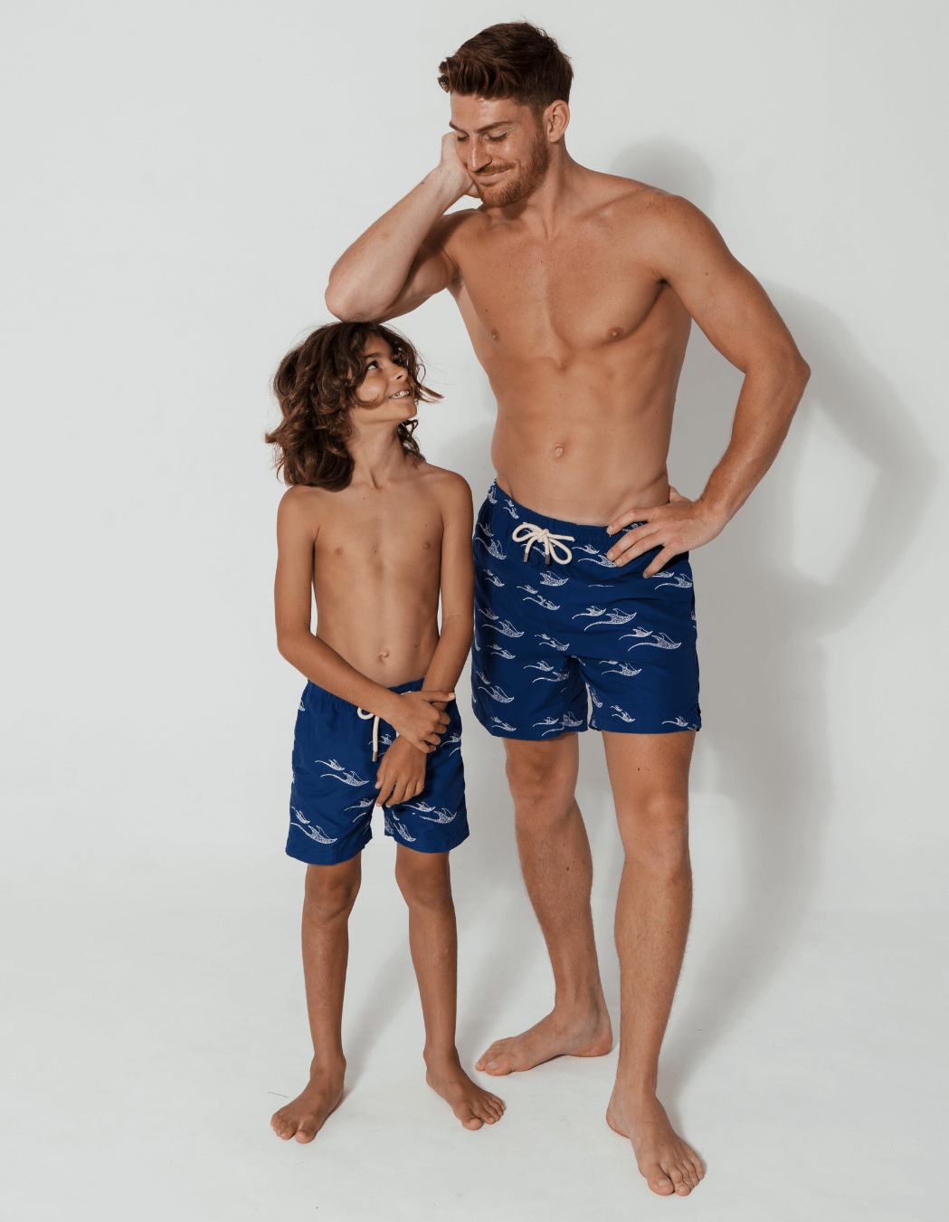 Sandbar_father_and_son_swim_shorts_embroidered_manta