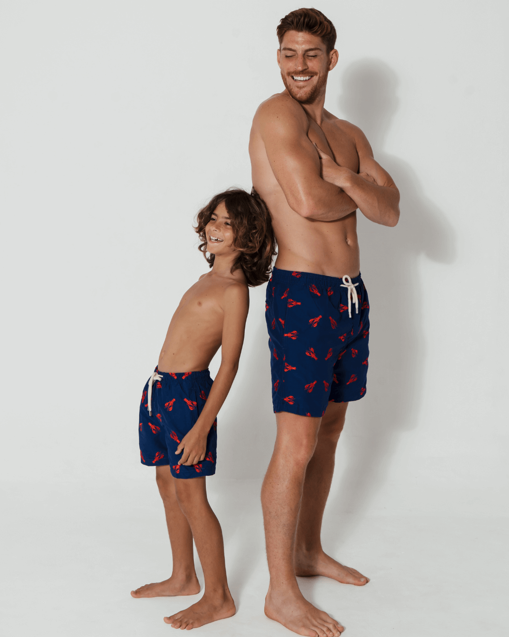 Sandbar_father_and_son_swim_shorts_embroidered_lobster