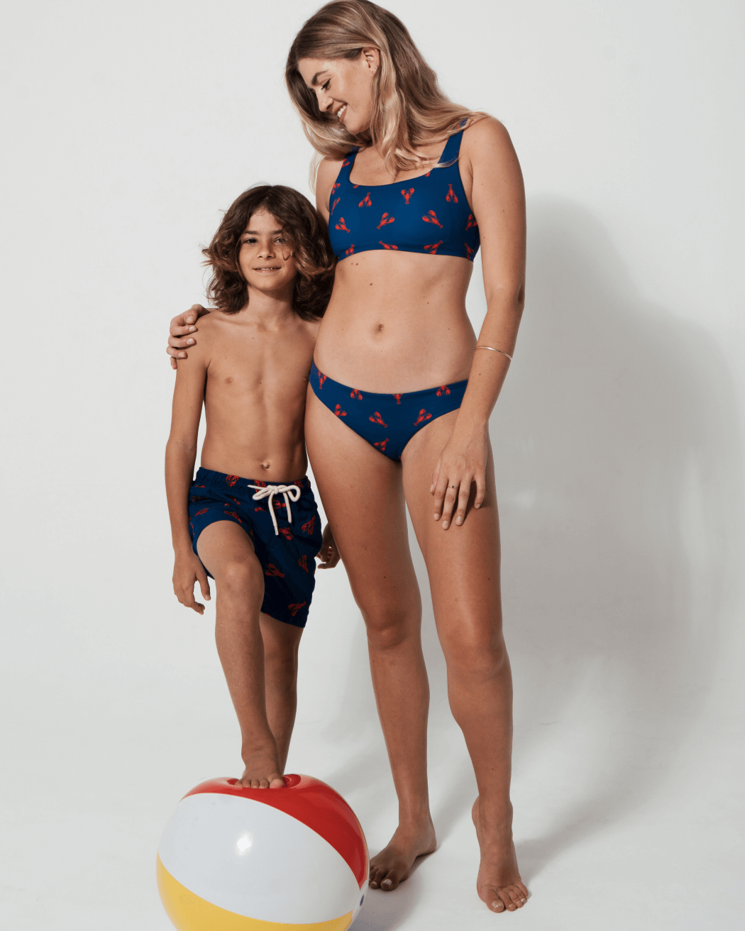 Sandbar_mother_and_son_swim_shorts_lobster