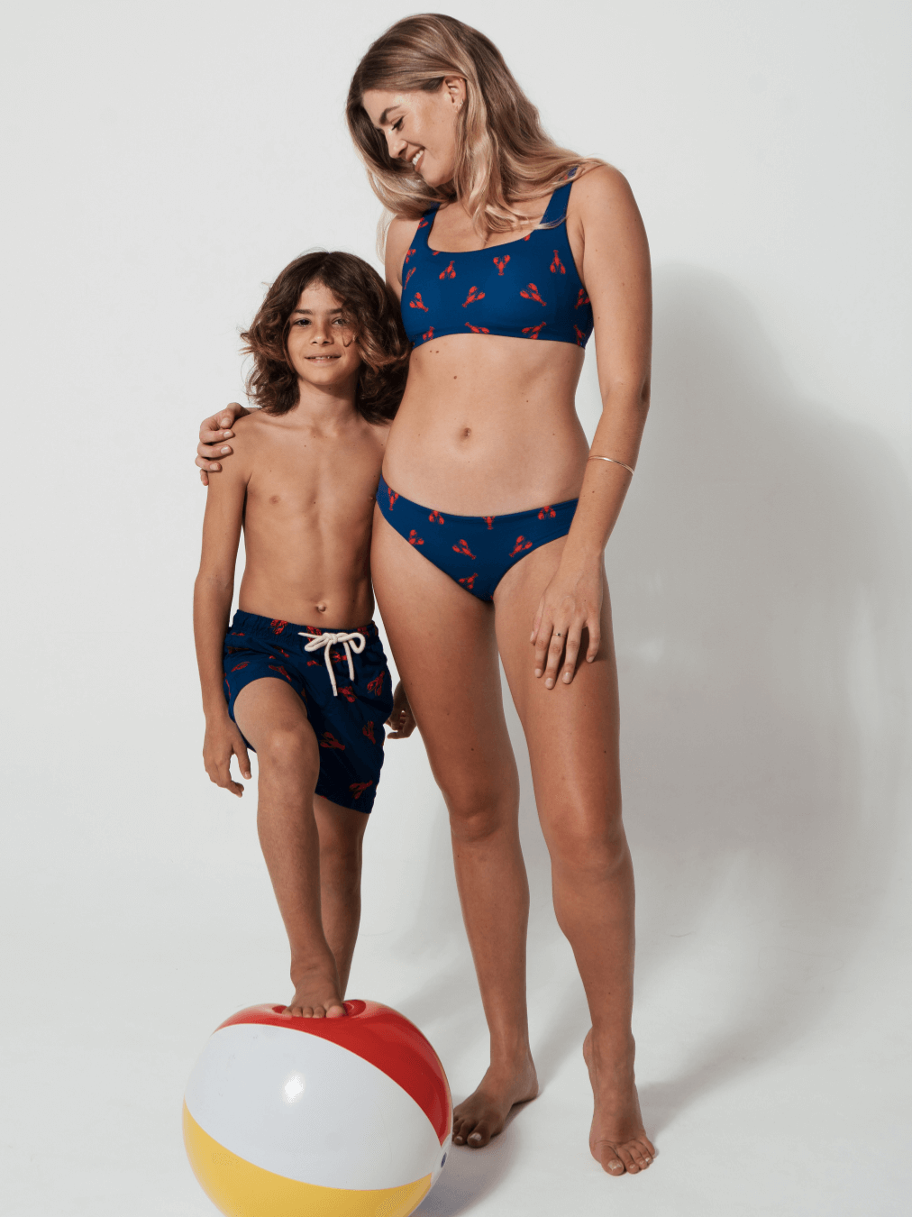 Sandbar_mother_and_son_swim_shorts_lobster