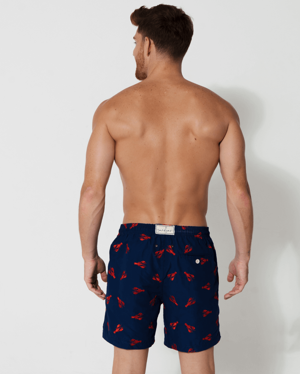 Sandbar_father_and_son_swim_shorts_embroidered_lobster