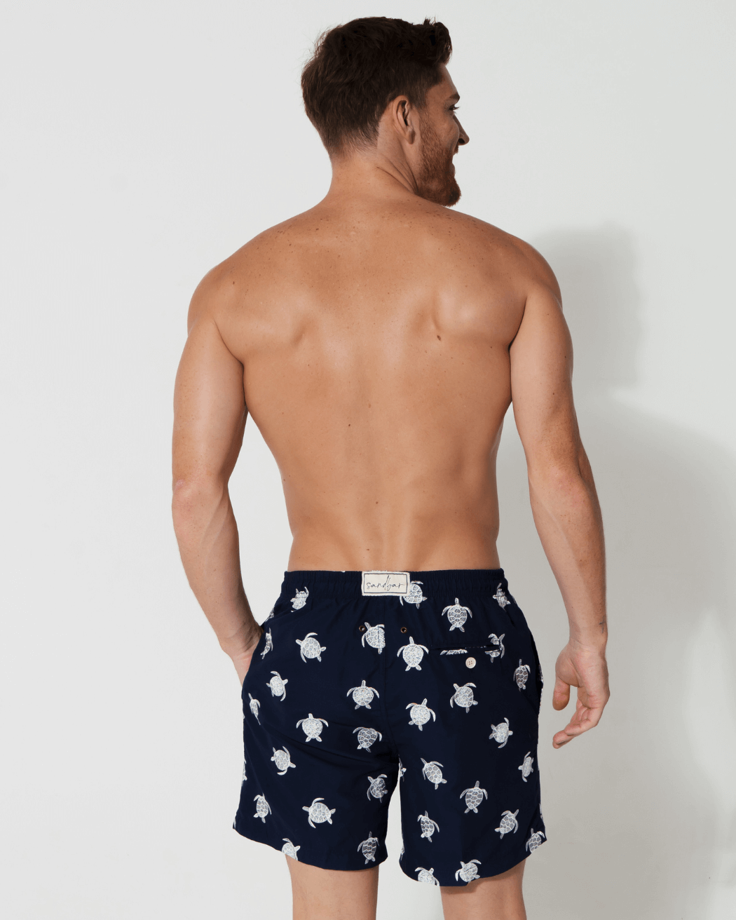 Sandbar_father_and_son_swim_shorts_embroidered_turtle