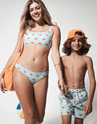 Sandbar_mother_and_son_swim_shorts_flamingo