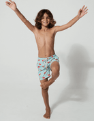 Sandbar_father_and_son_swim_shorts_flamingo