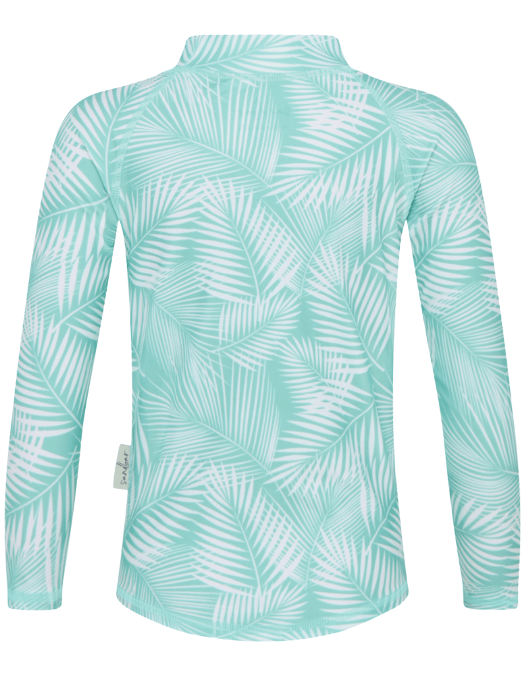 Green Fern Rash Guard, additional view. Kids UPF50 rash guard.
