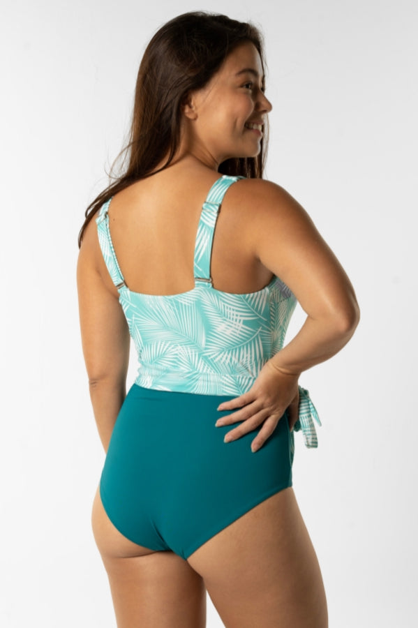 Sandbar_swimwear_Womens_wrap_one_piece_swim_suit_green_fern_full_coverage_breastfeeding