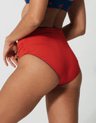 Sandbar_swimwear_high_waist_bikini_eco_recycled_tank_top_bikini_reversible_red lobster