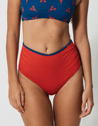 Sandbar_swimwear_high_waist_bikini_eco_recycled_tank_top_bikini_reversible_red lobster