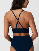 Sandbar_swimwear_family_matching_padded_ribbed_bikini_high_wasist_swimsuit_eco_recycled_dark_blue_navy_blue_ocean_blue_marine_blue