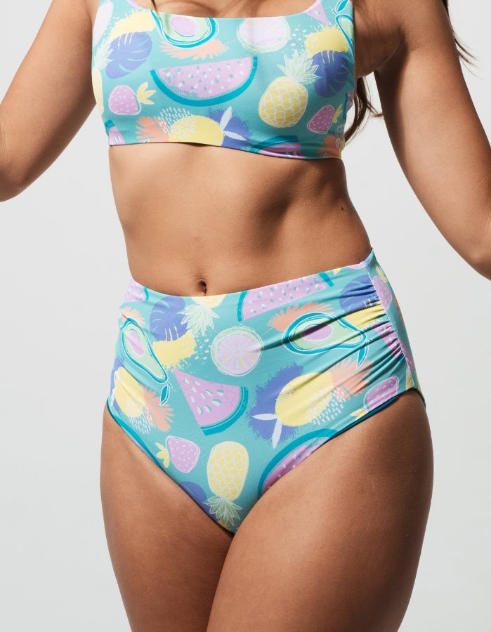 High Waist Tropicana Bikini Bottoms, additional view.
