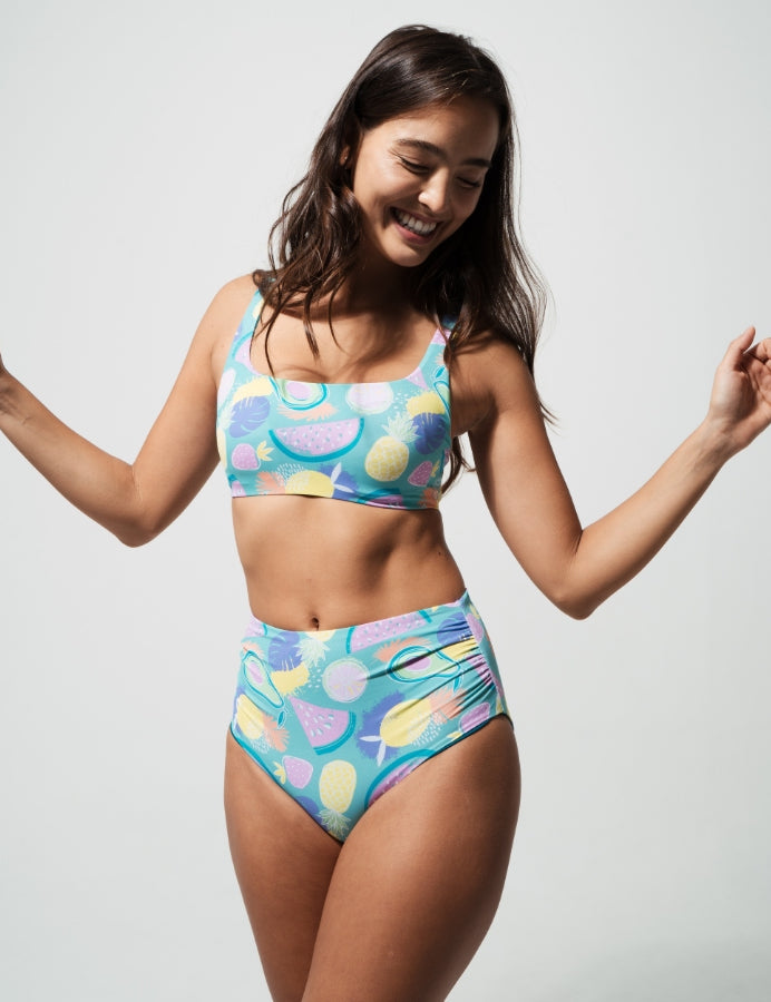 High Waist Tropicana Bikini Bottoms, additional view.