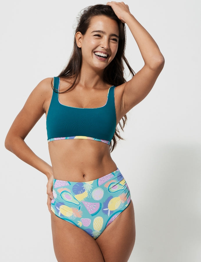 High Waist Tropicana Bikini Bottoms, additional view.