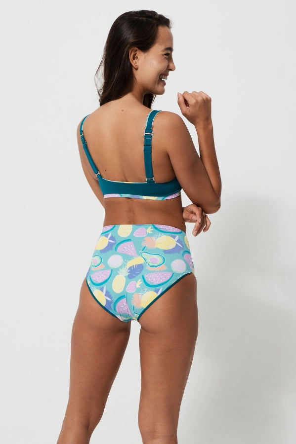 Sandbar_swimwear_high_waist_bikini_eco_recycled_tank_top_bikini_reversible_luminous_fruit