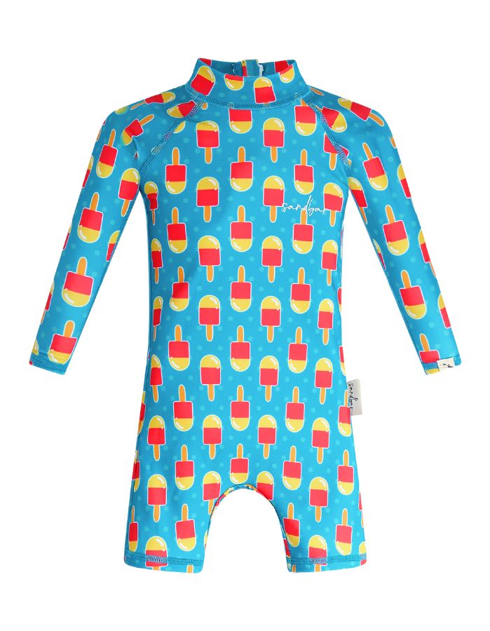 Ice Lolly Baby Swimsuit, additional view. Sustainable baby swimwear.