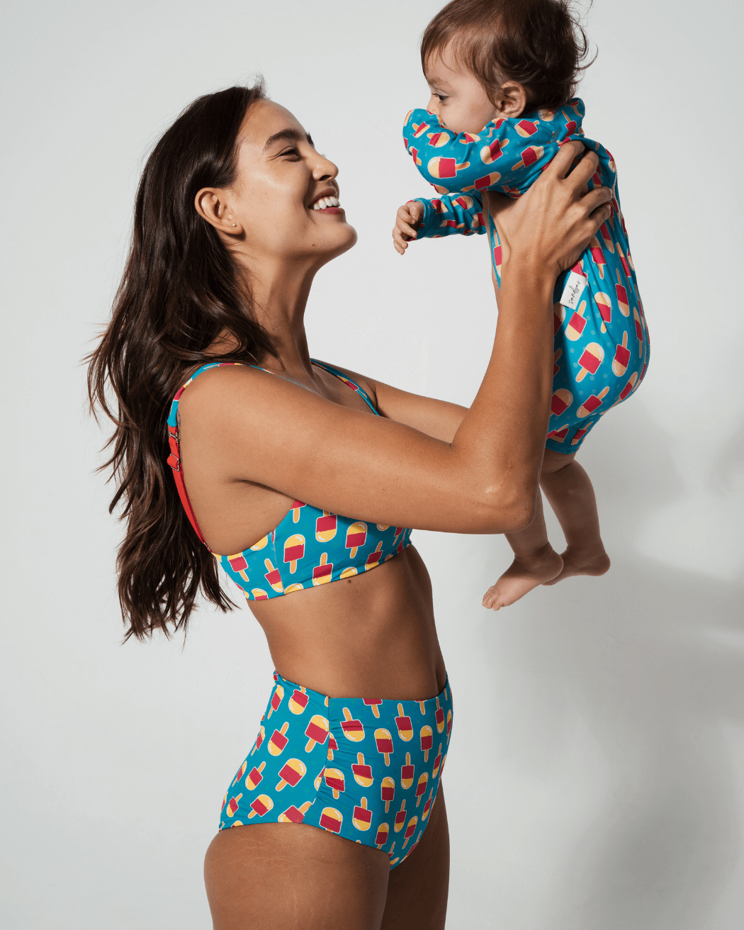 Sandbar_matching_mother_baby_swim_suit_ice_lolly