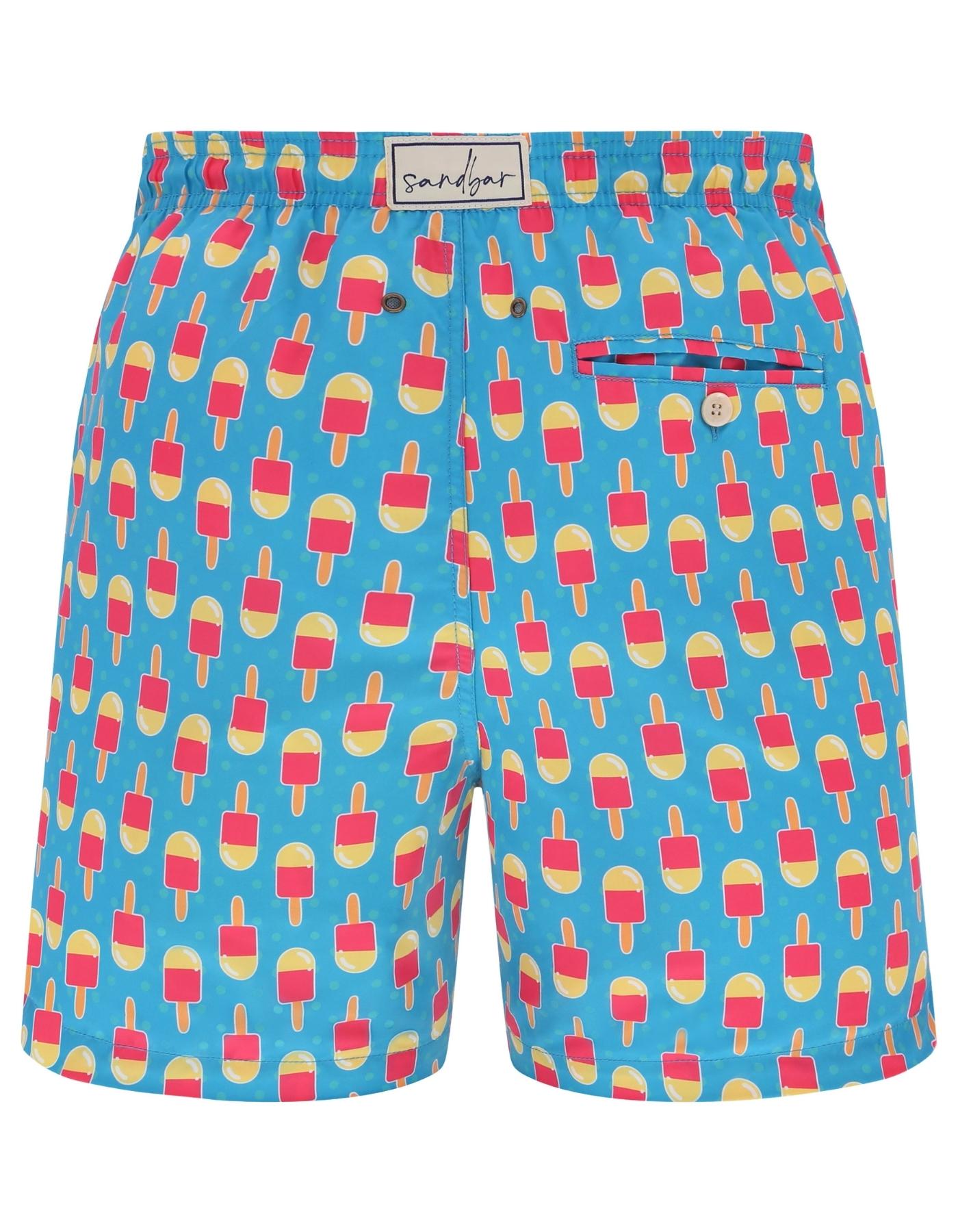 Ice Lolly Mens Swim Shorts, additional view. Sustainable mens swimwear.