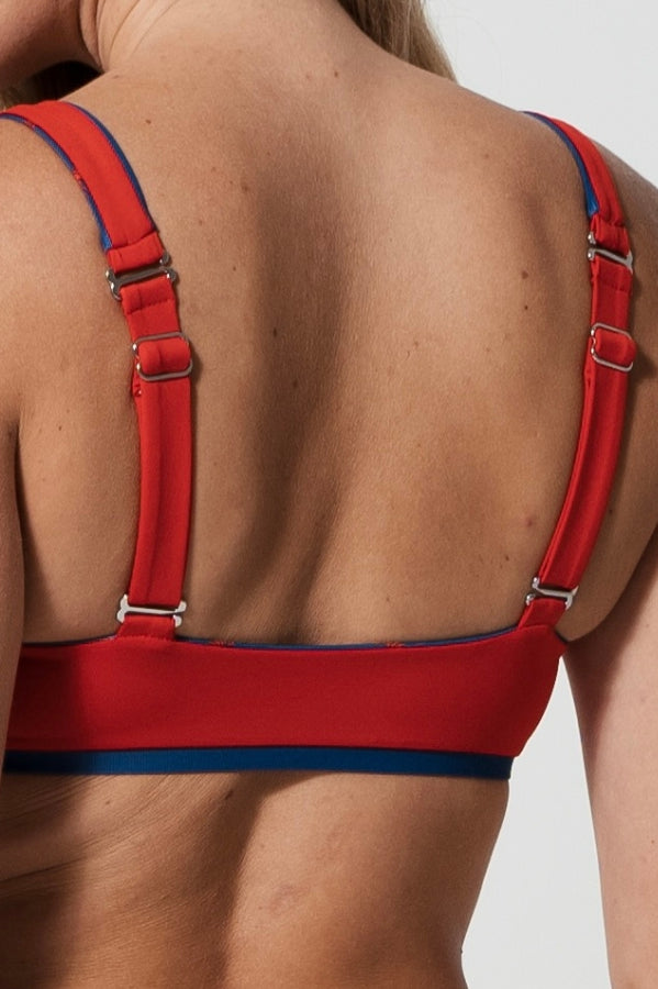 Lobster Tank Womens Bikini Top, additional view. Sustainable womens swimwear.