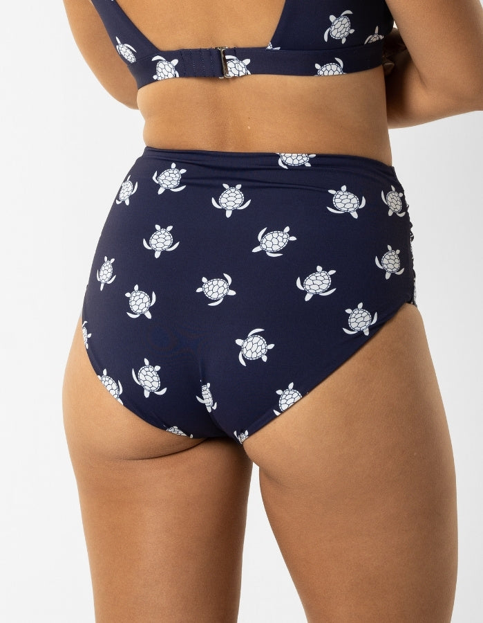 Sandbar_swimwear_Womens_plunge_bikini top_blue_turtle