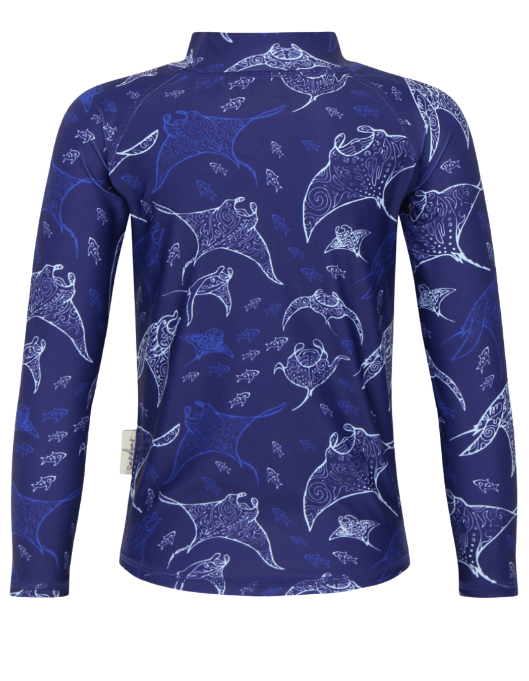 Ocean Manta Rash Guard, additional view. Kids UPF50 rash guard.