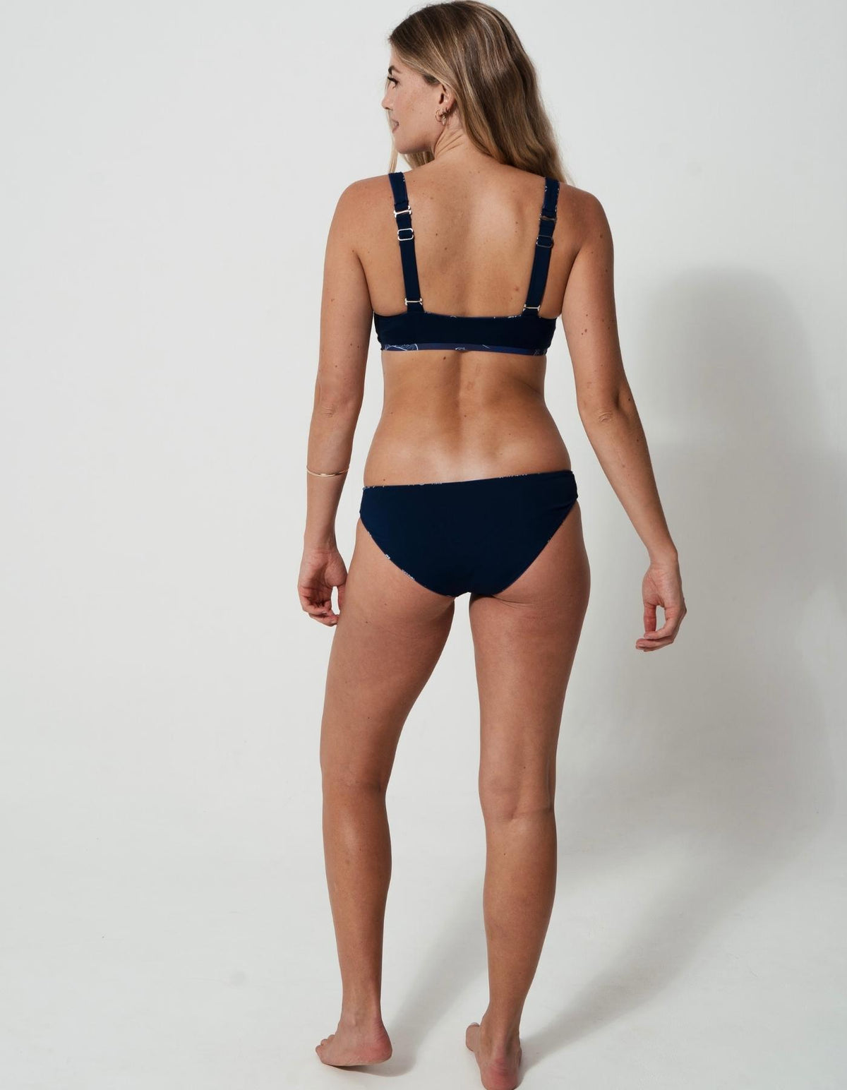 Ocean Manta Womens Tank Bikini Top, additional view. Sustainable womens swimwear.