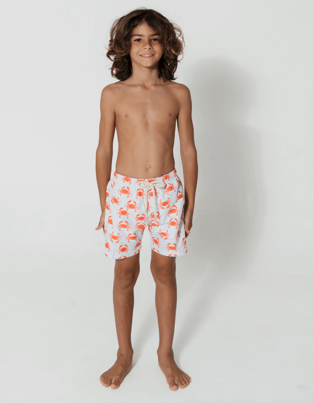 Sandbar_father_and_son_swim_shorts_peach_crab