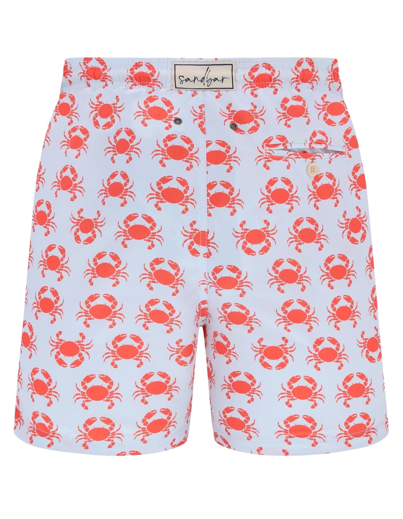 Sandbar_father_and_son_swim_shorts_peach_crab