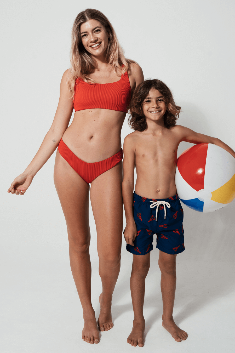 Sandbar_mother_and_son_swim_shorts_lobster