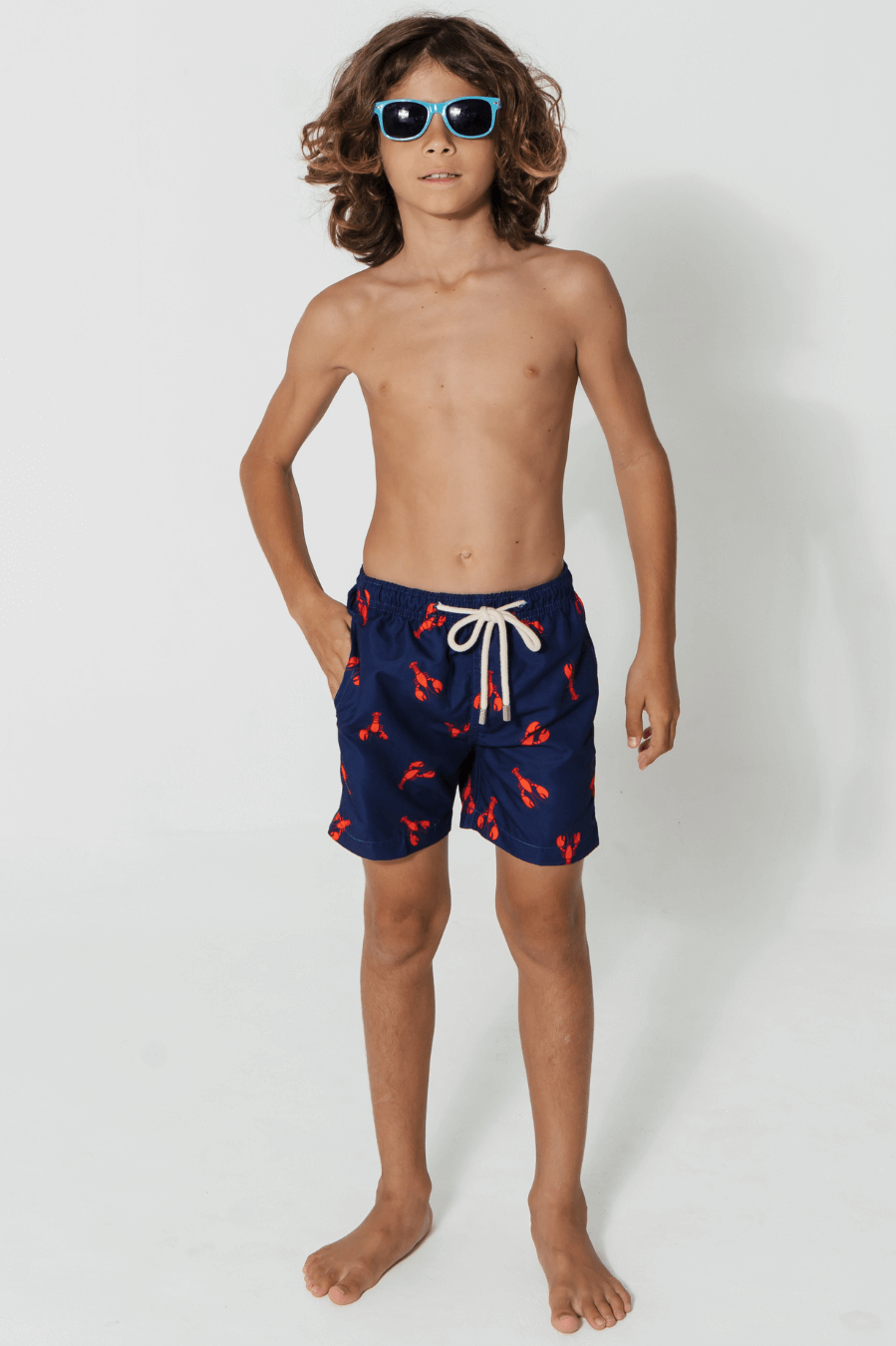 Sandbar_mother_and_son_swim_shorts_lobster