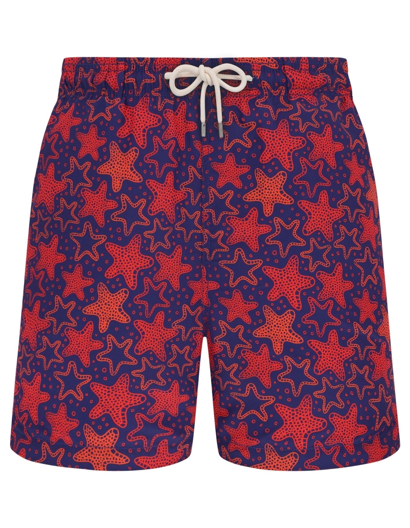Sandbar_father_and_son_swim_shorts_red_star_fish