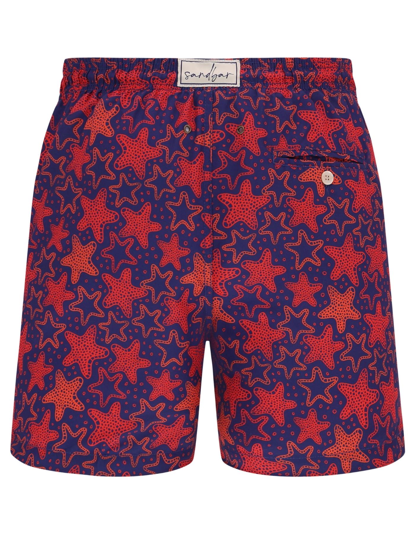 Sandbar_father_and_son_swim_shorts_red_star_fish