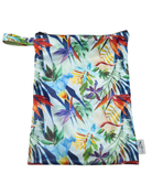 Bird of Paradise Wet/Dry Bag, front view. Reusable beach bag.