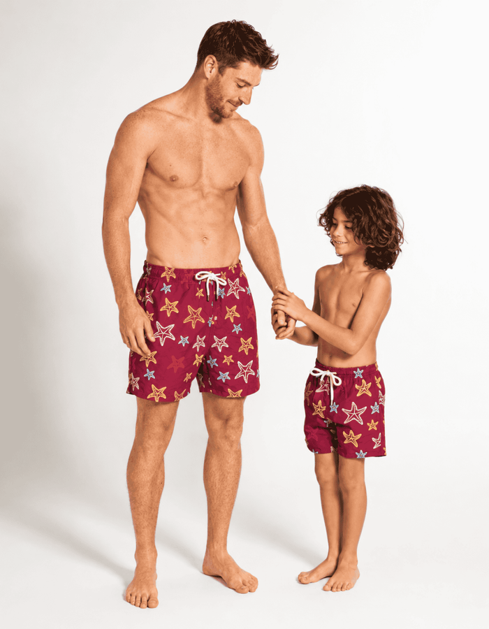 Father & Son Embroidered Starfish