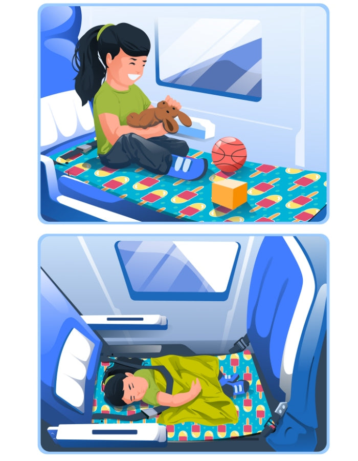 Doze Class Air Bed - Ice Lolly, front view.