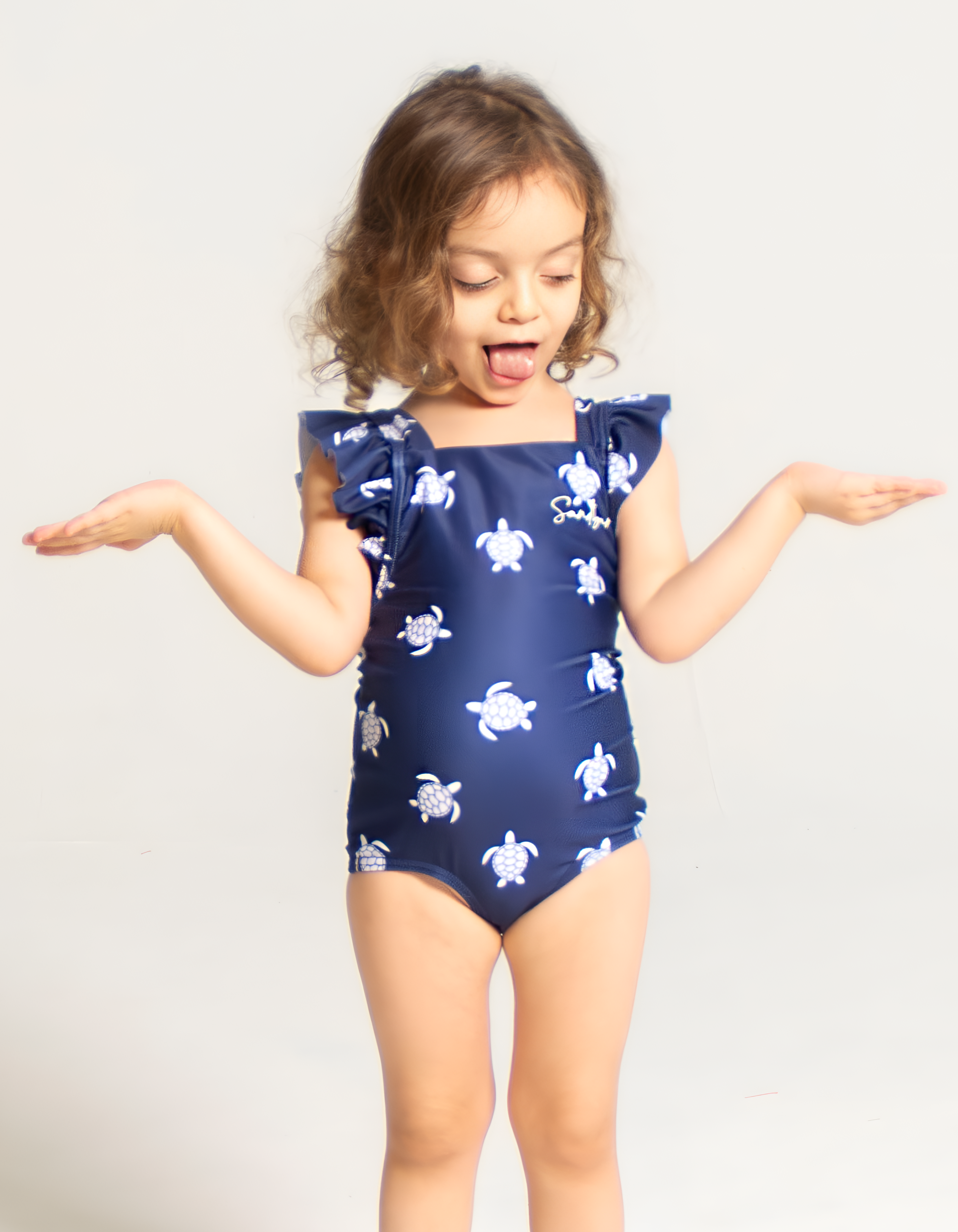 Girls ruffle swimsuit shop