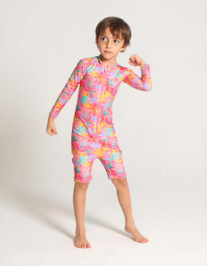 Pink Palm Kids Body Suit