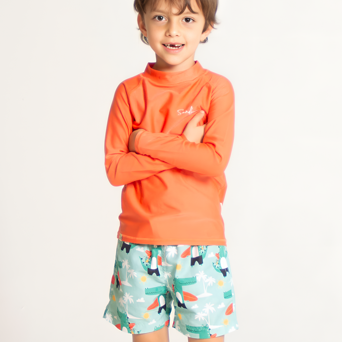 Orange Rash Guard | Sandbar